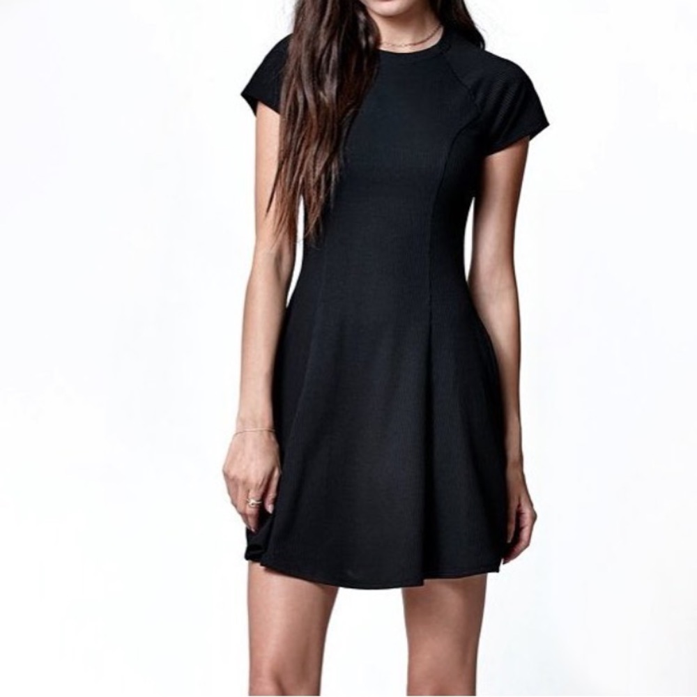 PacSun LA Hearts Ribbed Fit & Flare Dress